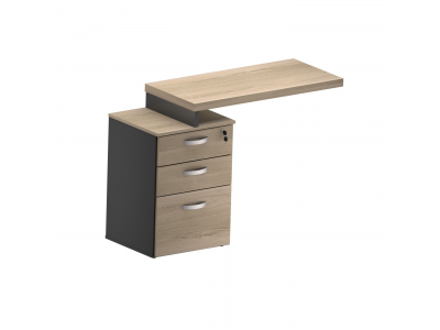 MESA AUXILIAR PEDESTAL 2 GAVETAS 1 GAVETÃO M40 / 4 GAVETAS M40